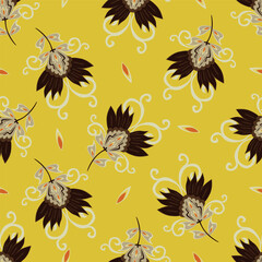 seamless pattern with flowers