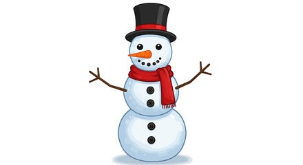 snowman isolated on white background