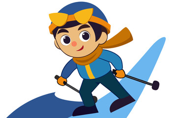 Obraz premium boy with snowboard