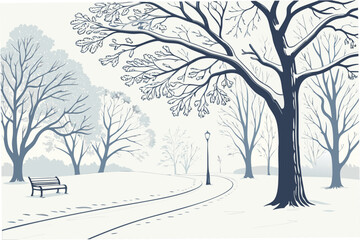 trees in winter