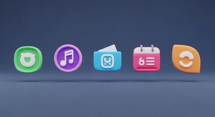 Collection of Modern App Icons for Digital Platforms