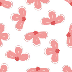 Seamless watercolor floral pattern design