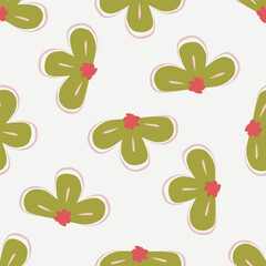 seamless pattern with flowers