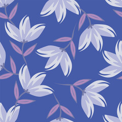 Amazing seamless floral pattern with bright colorful small flowers
