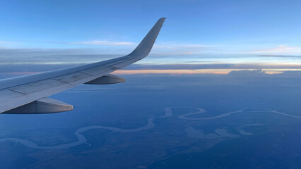 view from airplane window