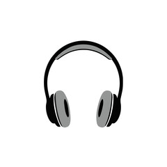 Headphones Icon &ndash; Minimalist Black Gray