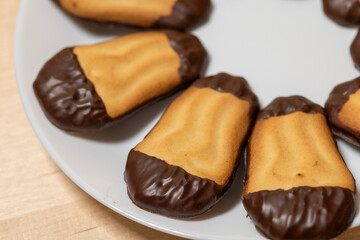 Chocolaty Delights on a Pristine White Plate