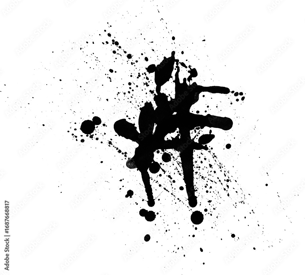 Poster dynamic ink blot textures perfect for adding unique artistic flair to any design or creative project