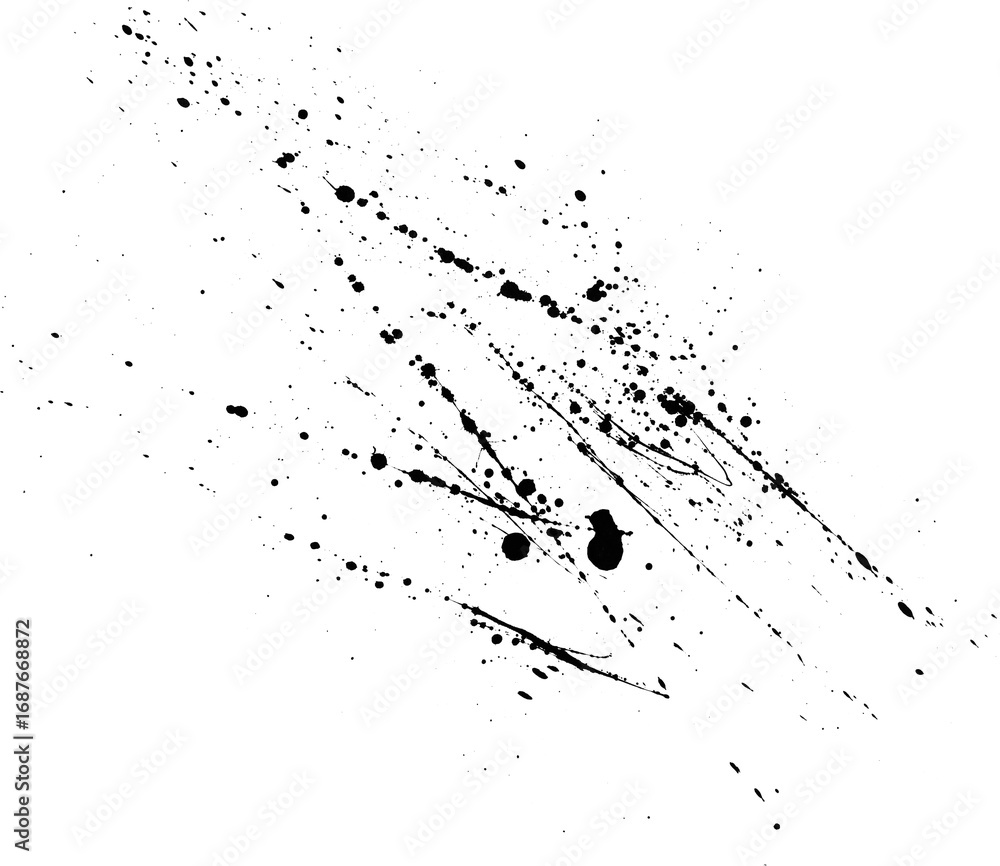 Aufkleber dynamic ink brush strokes perfect for artistic projects, adding texture and visual appeal to creativ