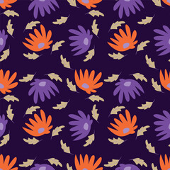 seamless pattern with flowers