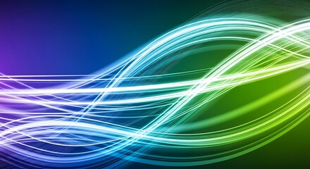 Abstract background with glowing lines in vibrant colors creating a dynamic and energetic feel, perfect for modern designs, technology themes, and futuristic concepts with a sense of motion and flow