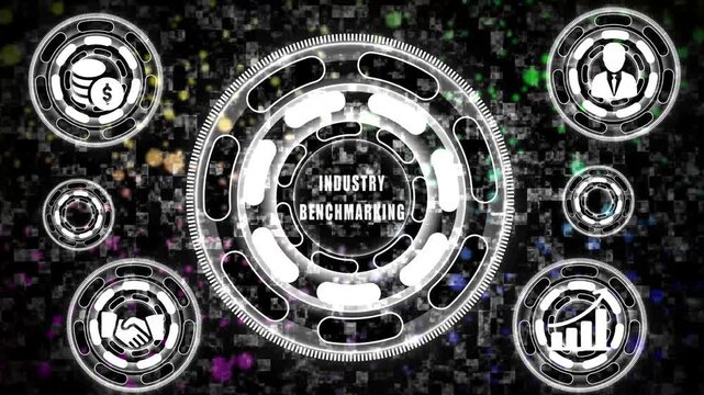 Neon Coupon Animation with Gift Icon on Black Background