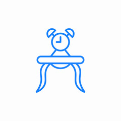 alarm table icon sign vector