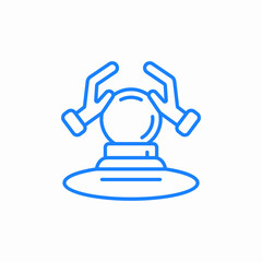 crystal ball icon sign vector