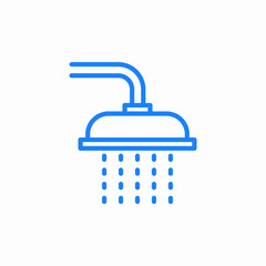 shower water flow icon sign vector