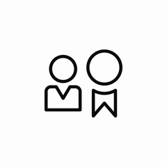 two users icon sign vector