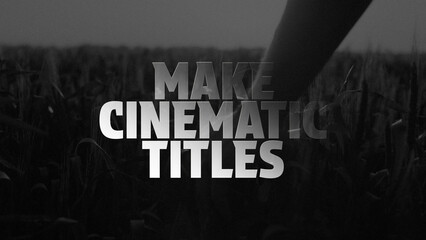 Cinematic Text Animations Template