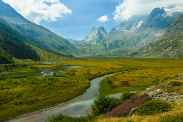 From Tour du Mont Blanc - Alpe-de-la-Lex-Blanche, from Cabane du Combal, Italy