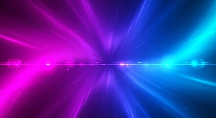 Obraz premium Abstract glowing light beams background, a vibrant and dynamic composition