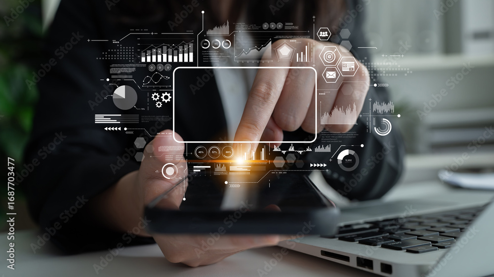 Aufkleber data analytics and big data strategy for real-time analytics, predictive data modeling, business int