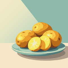 potatoes vector