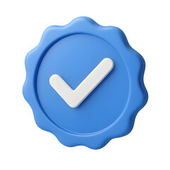 blue check mark icon icon, button, check, symbol, yes, tick, mark, sign, ok, web, vector, internet, 3d,