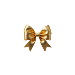 Elegant White Gift Box with Pink and Gold Ribbon.A studio shot of a square white gift box, adorned with a beautiful bow made of gold ribbon and pink ribbon.