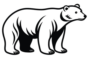 polar bear vector icon