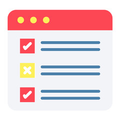 Fototapeta premium Task List Vector Design Icon Style