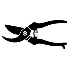 Black Gardening scissors silhouette icon PNG | Minimal Flat Silhouette Icon Download