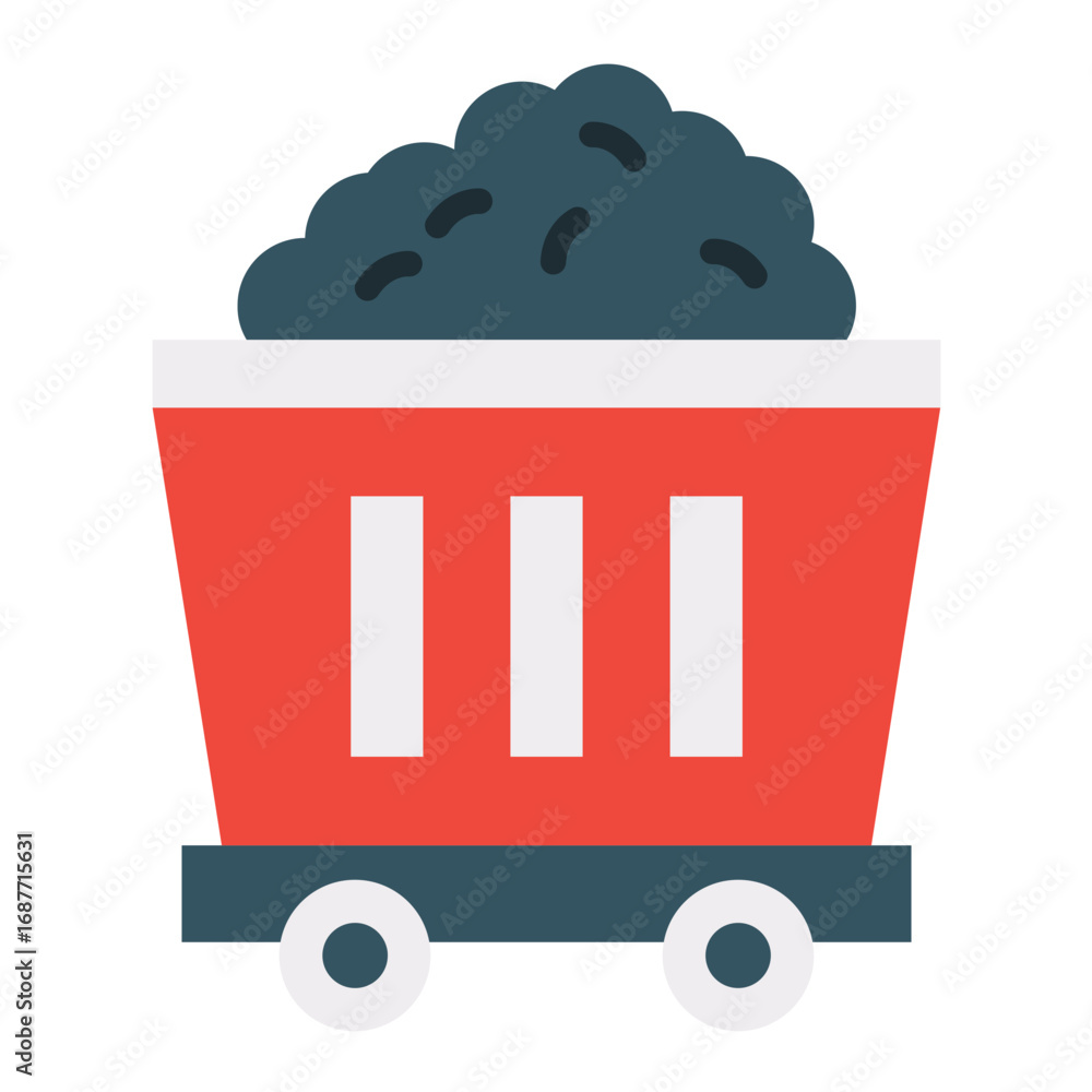 Poster mining vector design icon style