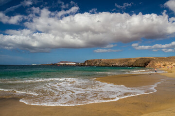 Papagayo beach in Lanzarote, Canary islands, Spain