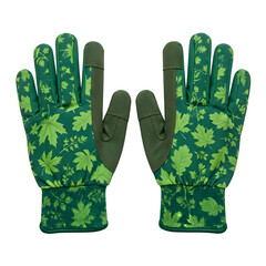 Gardening Gloves with Leaf Design: A Transparent Background Guide