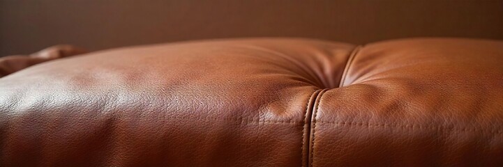 Luxurious Leather Floor Cushion Rich Texture, Elegant Comfort for Any Room