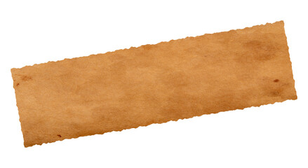 photo of old brown grunge paper banner