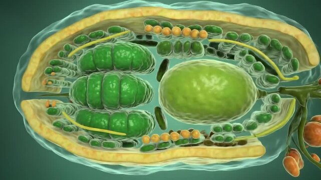 Plant cell cross section