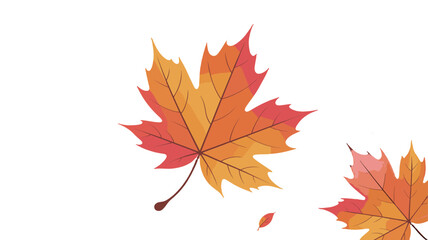 Fototapeta premium Autumn leaves gently falling with warm tones.