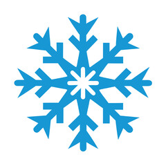 Snowflake Vector Icon | Winter and Holiday Seasonal Graphic