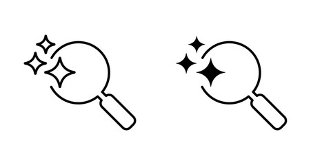 Generate ai with loupe icon © SANALRENK