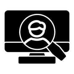 Career Recruitment Expo icon from the Hiring icon collection (Glyph Style)