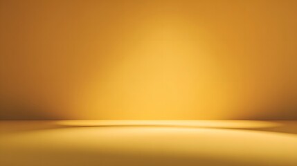 Golden Studio Backdrop Minimalist Soft Lighting Empty Space.