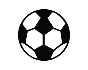 Obraz premium White and black leather soccer ball on a white background