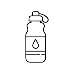 Fototapeta premium Vector icon of a water bottle design for hydration and fitness