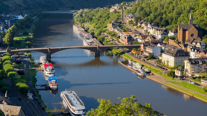 Wine region of the Mosel Valley. Wine tourism Cochem, Rhineland-Palatinate, Germany August 2, 2025