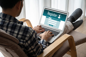 Online registration form for modish form filling on the internet website