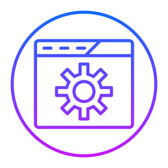 Browser Setting Vector Icons