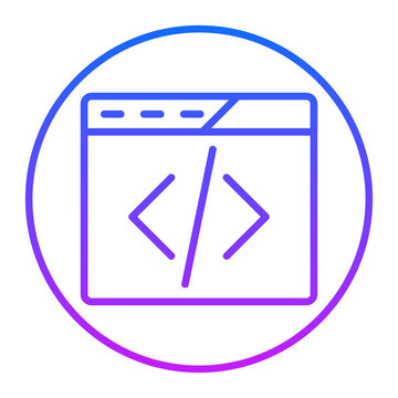 Web Coding Vector Icons