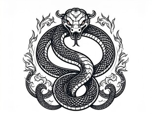 Obraz premium Dragão serpente 