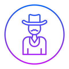 Cowboy Vector Icons