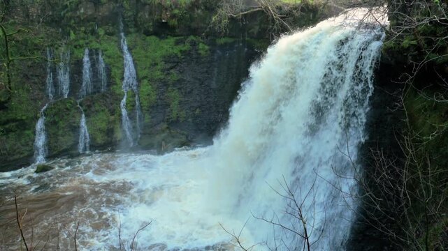 Waterfall in full spate